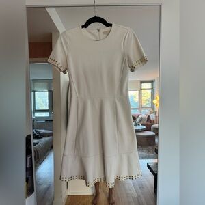 Michael Kors Cream Studded Mini Dress